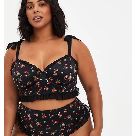 torrid Other - Torrid Black Cherries Bralette & Panty Set